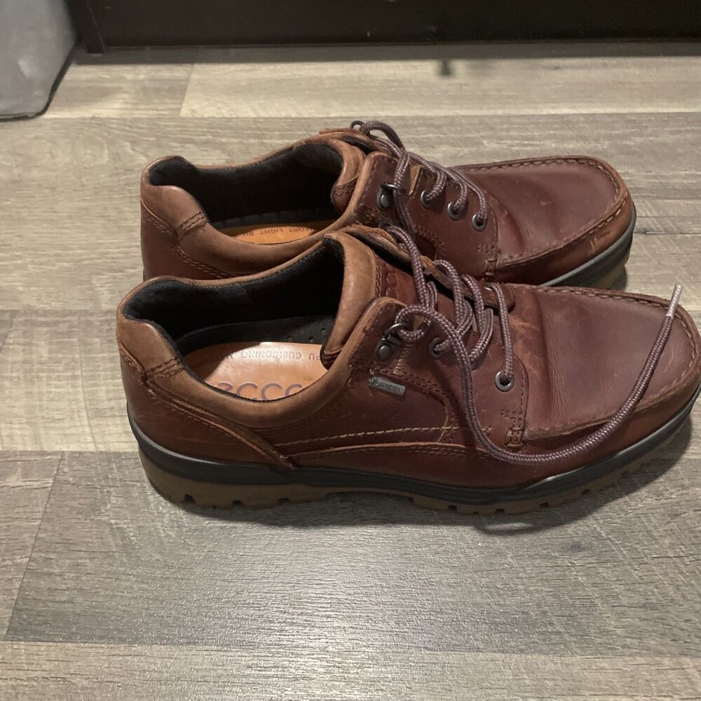 ECCO Men's Track II Low Gore-Tex Waterproof Leather Oxfords Shoes Size 42 US 9 - Picture 2 of 9